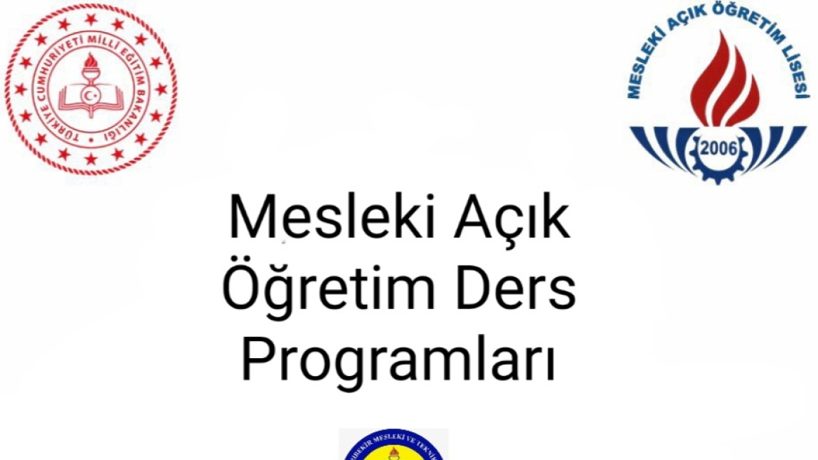 MESLEKİ AÇIK ÖĞRETİM DERS PROGRAMLARI